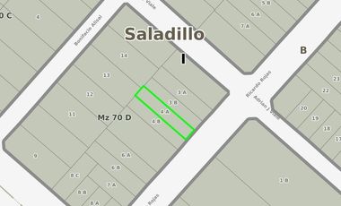 Terreno en venta - 346Mts2 - Saladillo