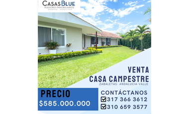 SE VENDE CASA CAMPESTRE EN ZABALETAS ANDALUCA VALLE
