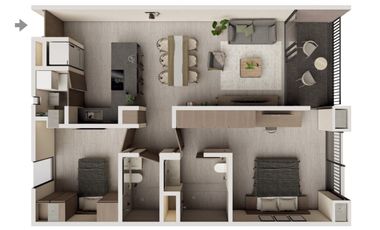 Departamento en venta en Jardines del Moral