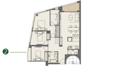Departamento 4 ambientes con terraza y parrilla - Torre DOME GREEN SOHO