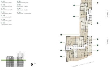 Departamento 4 ambientes con terraza y parrilla - Torre DOME GREEN SOHO