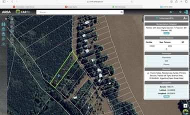 Terreno en  venta en el Delta de Tigre Arroyo Doradito