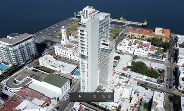 Departamento amueblado en RENTA Torre Arista Centro Veracruz