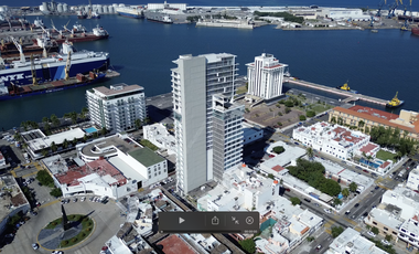 Departamento amueblado en RENTA Torre Arista Centro Veracruz