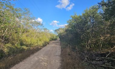 TERRENO EN SALIDA DE CHABLEKAL-SAN DIEGO CUTZ IDEAL PARA DESARROLLO EN MERIDA.