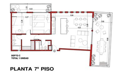 Departamento de 2 amb. al pozo en venta