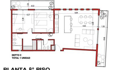 Departamento de 2 amb. al pozo en venta