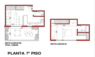 Departamento de 2 amb. al pozo en venta