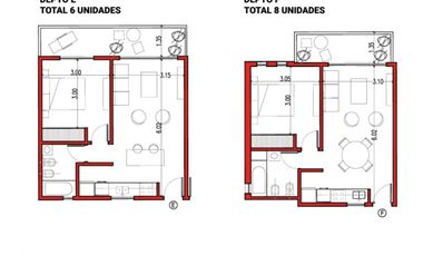 Departamento de 2 amb. al pozo en venta