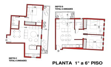 Departamento de 2 amb. al pozo en venta