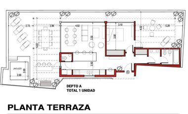 Departamento de 2 amb. al pozo en venta