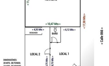 Local en venta - 2 Ambientes 1 Baño - 200Mts2 - Quilmes
