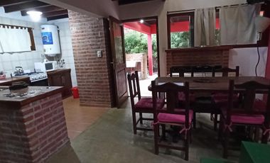ALQUILER DE CABAÑA PARA 7/8 PERSONAS EN MAR AZUL, CALLE 46. PRECIO POR SEMANA DIC Y MARZO