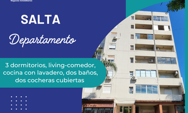 EXCELENTE DPTO CENTRICO DOS DORM, DOS BAÑOS, COCHERA DOBLE