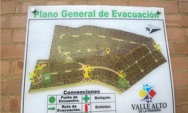 Exclusivo lote en conjunto campestre La Calera
