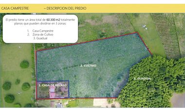 VENTA CASA CAMPESTRE Y FINCA MONTENEGRO QUINDIO
