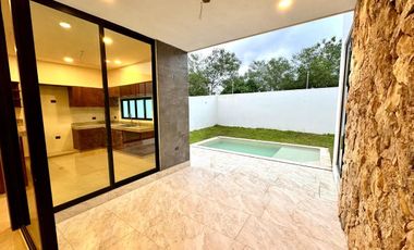 CASA EN VENTA AL NORTE DE MÉRIDA, PARQUE NATURA ENTREGA INMEDIATA