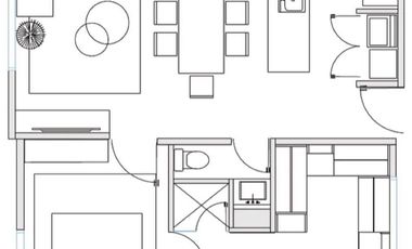 DEPARTAMENTO RENTA AMUEBLADO TULE TORRE CIELO,  1 REC  75 M2
