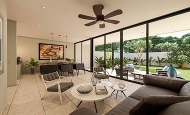 Casa en venta al norte de Mérida en privada zona de Conkal