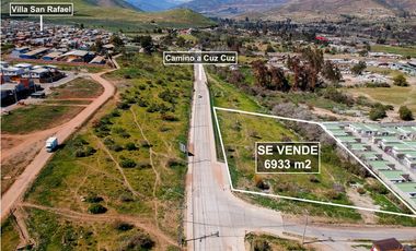 Illapel Lote 6933m2 Zona Urbana Residencial Camino Cuz Cuz