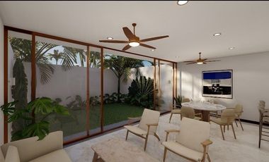 Villa en venta en zona de playa Chuburna, Yucatán