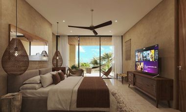 Departamento en venta frente al mar en zona de playa Telchac Puerto.