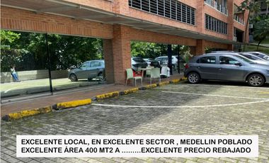 venta local Medellin poblado 400 mt2 eps oportunidad ganga inversion