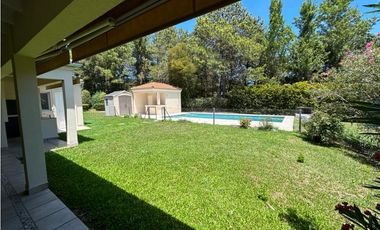 IMPECABLE CASA AMOBLADA EN ALQUILER EN BARRIO CERRADO VALLE CLARO