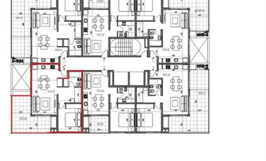 DEPARTAMENTO DOS AMBIENTES CON BALCÓN Y PARRILLA