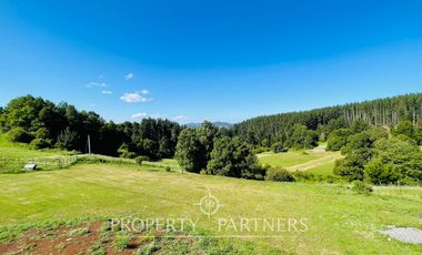 Se vende moderna y nueva  casa  en parcela de 5.000 m2 dentro de exclusivo condominio ubicado en Pumalal a solo 20 minutos de Temuco