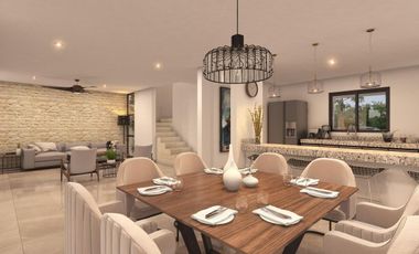 CASA CON PANELES SOLARES, CAPRI RESIDENCIAL, en Cholul, MÉRIDA