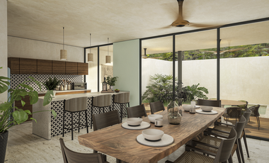 En Venta, Casa en Chicxulub Puerto / 3 rec. 3.5 baños alberca Cuarto de serv