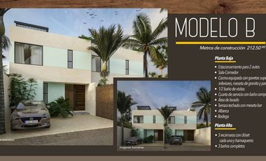 En Venta, Casa en Chicxulub Puerto / 3 rec. 3.5 baños alberca Cuarto de serv