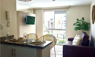 ALQUILER APARTAMENTO AMOBLADO ARMENIA EN TRANQUILO CONJUNTO CERRADO