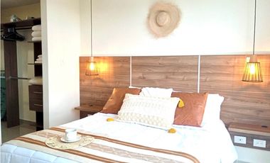 ALQUILER APARTAMENTO AMOBLADO ARMENIA EN TRANQUILO CONJUNTO CERRADO