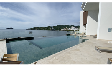 ARRIENDO APARTAMENTO AMOBLADO PRIMERA LINEA DE PLAYA - RODADERO SUR