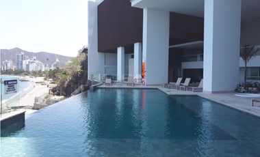 ARRIENDO APARTAMENTO AMOBLADO PRIMERA LINEA DE PLAYA - RODADERO SUR