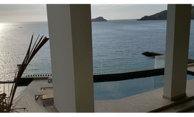 ARRIENDO APARTAMENTO AMOBLADO PRIMERA LINEA DE PLAYA - RODADERO SUR