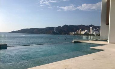 ARRIENDO APARTAMENTO AMOBLADO PRIMERA LINEA DE PLAYA - RODADERO SUR