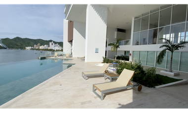 ARRIENDO APARTAMENTO AMOBLADO PRIMERA LINEA DE PLAYA - RODADERO SUR