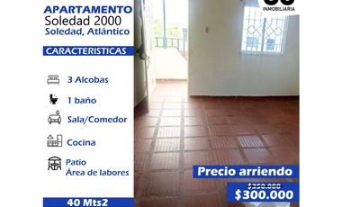 Se arrienda apto soledad 2000 (Soledad Atlantico)