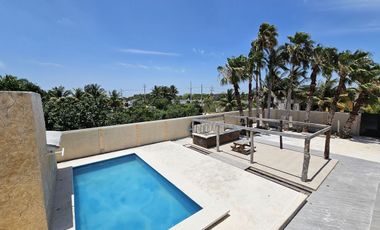 PRECIOSA RESIDENCIA A 300 METROS DEL MAR, EN CHICXULUB PUERTO, PROGRESO.