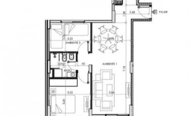 Venta Departamento Dos Dormitorios Frente Ituzaingo y Buenos Aires Amenities