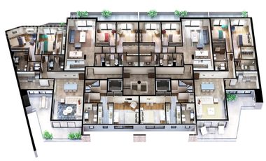 Departamento de 3 Ambientes con Balcón Aterrazado