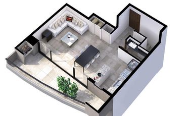 Departamento de 3 Ambientes con Balcón Aterrazado