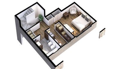 Departamento de 3 Ambientes con Balcón Aterrazado