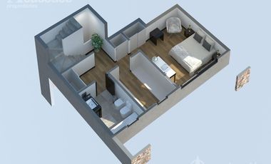 Departamento de 3 Ambientes con Balcón Aterrazado