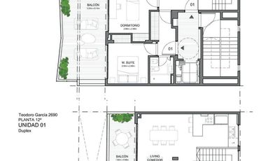 Duplex 5 Ambientes  con super Terraza - Vista Abierta en Edificio Boutique