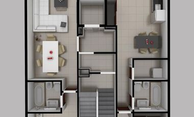 Departamento tres ambientes a la venta en Wilde