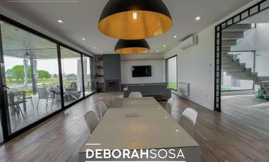 Casa en  Alquiler en Barrio El Canton -5ambientes -vista al golf-amoblada -zona norte